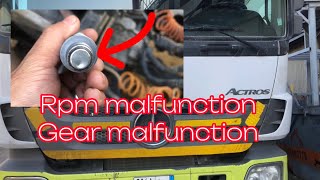 MERCEDES BENZ ACTROS RPM AND GEAR MALFUNCTION FIX [upl. by Ferdinana241]