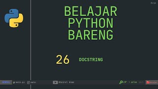 Docstring python 26 [upl. by Vanda]