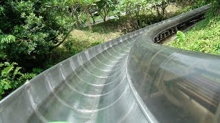 Bobkart Ride POV Powered Alpine Slide Roller Coaster Knight Valley China [upl. by Gombach]