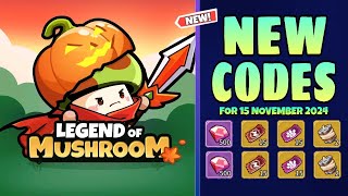 New Legend of Mushroom Codes 15 November 2024  Legend of Mushroom Redeem Codes [upl. by Talanian]