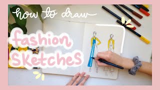 How To Draw Fashion Sketches and Figures [upl. by Nitniuq]