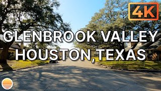 Glenbrook Valley Neighborhood in Houston Texas An UltraHD 4K Real Time Driving Tour [upl. by Yltneb160]