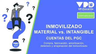 CUENTAS PARA INMOVILIZADO MATERIAL VS INMOVILIZADO INTANGIBLE [upl. by Ynnal147]