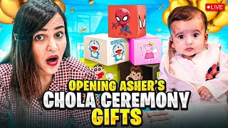 Opening ASHERS Chola Ceremony GIFTS  GOLD Cars amp TOYS [upl. by Aekerly]