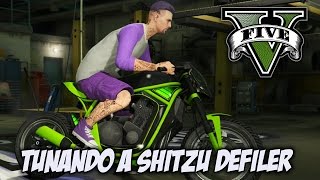 GTA V  TUNANDO A SHITZU DEFILER  DLC MOTOQUEIROS [upl. by Euqinorev]