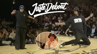 REACTING to LARRY Les Twins vs D SORAKI  Juste Debout Gold 2023 SEMIFINAL [upl. by Cal]