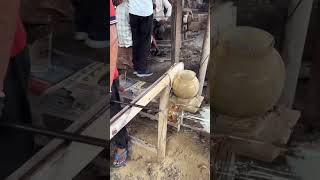 How glass flower pot is made flowerpot viralshorts [upl. by Ellehcal]