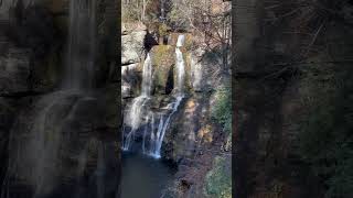 Bushkill Falls 🍂🌳 fall hiking waterfall vlog subscribe [upl. by Xerxes]