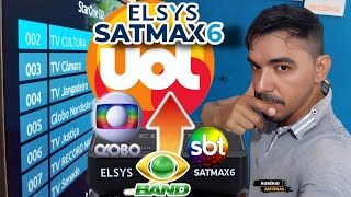 URGENTE O CANAL UOL NO SATMAX6 DA ELSYS SERÁ OU NÃO FIZ O TESTE VEM VER OS NOVOS CANAIS DO D2KU [upl. by Beaner]