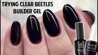 TRYING CLEAR BEETLES BUILDER GEL FROM AMAZON  Affordable Builder Gel [upl. by Annhej]