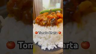 Tomato bhorta with rice  Easy tomato chutney shorts lunchrecipes youtubeshorts [upl. by Sirromaj]