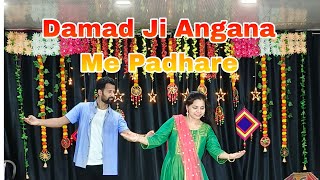 Damad Ji Angana Me Padhare Damad Ji Welcome Song noopurtripathi ANSHUSHIVHARE Wedding Dance [upl. by Xavler]