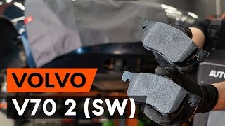 How to change front brake pads  front brake pad set on VOLVO V70 2 SW TUTORIAL AUTODOC [upl. by Crin]