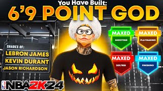 I MADE THE MOST BROKEN 69 POINT GOD IN NBA 2K24 BEST 69 BUILD IN NBA 2K24 [upl. by Leitman]