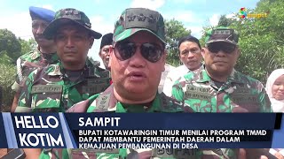 BUPATI KOTAWARINGIN TIMUR MENILAI PROGRAM TMMD DAPAT MEMBANTU PEMERINTAH DAERAH DALAM KEMAJUAN [upl. by Butterworth906]