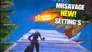 I used MRSAVAGEs NEW AIMBOT SETTINGs In Fortnite Chapter 5 Season 1 [upl. by Lozano518]