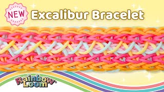 NEW Excalibur Rainbow Loom Bracelet Tutorial by Angelynn TutorialsByA™  Advanced Level Design [upl. by Domini]