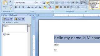 Microsoft Word 2007 Formatting Text  Fonts and Styles [upl. by Elsy]