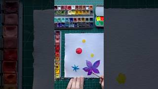 🎨Real time painting on a slow Saturday 🎨 watercolorpainting watercolorflowers realtimeart [upl. by Towny832]