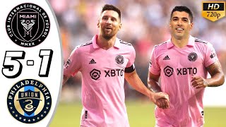 Inter Miami vs Philadelphia 51  All Goals amp Highlights🤭😪 [upl. by Krisha483]