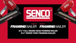 SENCO 20° and 34° FN Pneumatic Framer Overview  Made In USA Framing Nailers [upl. by Orv269]