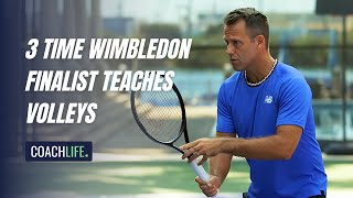 3Time Wimbledon Finalist and Grand Slam Champion Teaches Volleys [upl. by Ara]