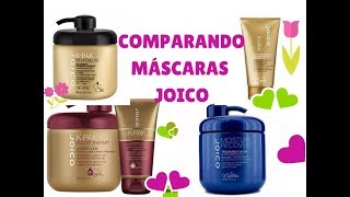 COMPARANDO MÁSCARAS JOICO  RESENHA REVITALUXE [upl. by Kcajyllib521]