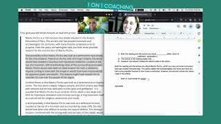 TOEFL iBT  1 on 1 Coaching  Integrated Essay  Machu Picchu [upl. by Lucius]