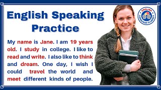 My Name Is Jane  English Listening and Speaking Practice for Beginners 1  CEFR Level A1 A2 [upl. by Aleahc]