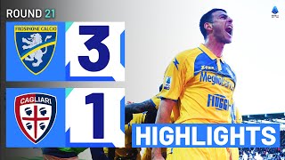 FROSINONECAGLIARI 31  HIGHLIGHTS  The Ciociari back to winning ways  Serie A 202324 [upl. by Aikam444]