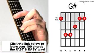 G Major  How to Play Guitar Bar Chords  Basic Tutorial [upl. by Savior]