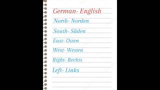 Direction in German germanlearning german language [upl. by Aihsei980]