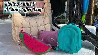 What’s in my Mini Puffer Bag featuring Kipling Minis  Urban Expressions [upl. by Bore]