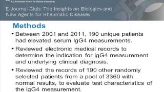 Diagnostic Utility of Serum IgG4 Concentrations in IgG4related Disease [upl. by Alekehs]