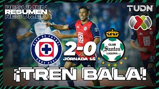 HIGHLIGHTS  Cruz Azul 20 Santos  Liga Mx AP2024  J15  TUDN [upl. by Ahsiloc943]