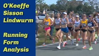 OKeeffe Sisson amp Lindwurm Olympic Trials 2024 Running Form Analysis [upl. by Esau]