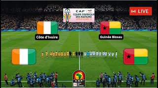 Côte dIvoire vs Guinée Bissau en direct Coupe dAfrique des Nations Simulation Gameplay PC [upl. by Notsrik]