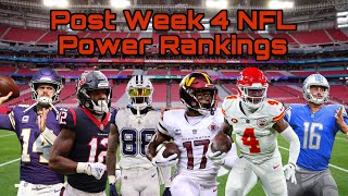 NFL Power Rankings After Week 4 [upl. by Stilla]