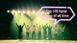 My TOP 100 kpop songs of all time [upl. by Aneladgam11]