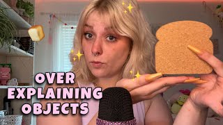 ASMR Over Explaining and Examining Objects Because You Were Just Born Yesterday ✨🍞💗 [upl. by Clare]