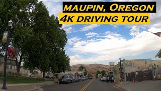 Maupin Oregon  4k Driving Tour [upl. by Aday]