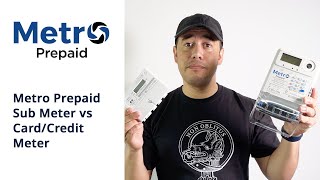 Metro Prepaid Sub Meter vs CardCredit Meter [upl. by Ecyt]