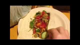 Falafel wrap recipe  low fat Raw till 4 vegan  quick and easy [upl. by Nnyluqcaj]