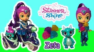 Shimmer and Shine Zetas Scooter Set Zeta Genie Doll amp Nazboo Figure With Sparkly Genie Gems [upl. by Odla904]