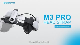 BOBOVR M3PRO Head strap Installation video [upl. by Olbap]