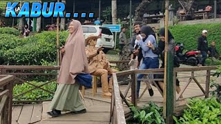 jangan berhenti tertawa  prank patung hidup  statue prank [upl. by Nylyrehc]