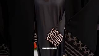 🧕 Affy Embroidery Abaya Korean Nida Fabric trending viralvideo shortsfeed hijab [upl. by Duester]