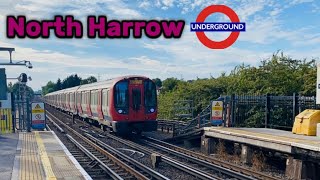 London Underground Metropolitan Line trains at North Harrow  210624 [upl. by Atiuqaj]