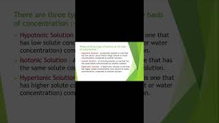 Hypotonic Hypertonic amp Isotonic solution shorts science biologyclass9 biology shortvideo [upl. by Rube]