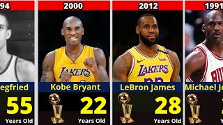 NBA When Famous NBA Players Win Their First NBA Championship [upl. by Latihs]